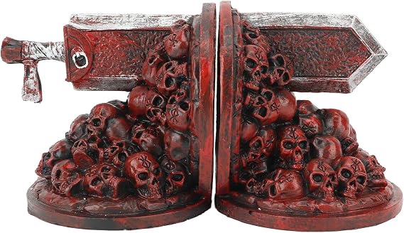 Cosiki Dragon Bookends, Book Ends for Shelves, Vintage Furious Dragon Slayer Bookends Dragon Decorative Bookend Book Shelves Berserk Bookends Book Stopper for Books/DVDs