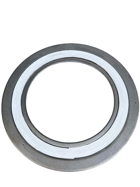 GemmySeal Spiral Wound Gasket with 304SS Inner&Outer Ring,PTFE Filled,5Pcs 4'' DN100-300lb