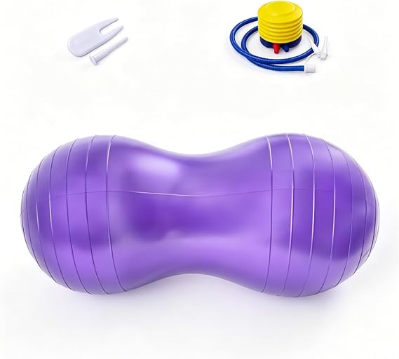 Professional Peanut Exercise Ball,Ideal for Birthing, Pregnancy, Kids Therapy, Core Strength Training, and Yoga with Pump