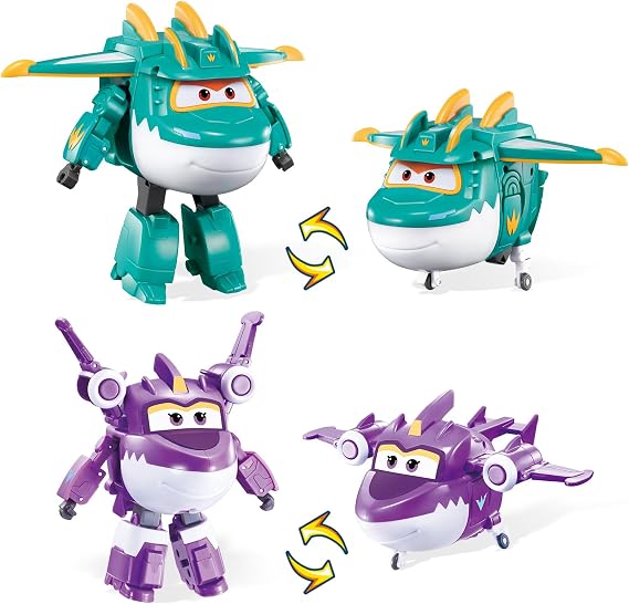 Super Wings Transforming Characters Collector 2-Pack (Tino & Sally)