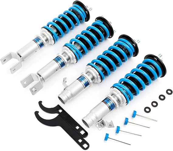 FAPO Coilovers for Honda Civic 1992-2000 for Del Sol 1993-1997 for Acura Integra 1994-2001 16 Click Adjustable Damper Height Mono-Tube Suspension Lowering Kits