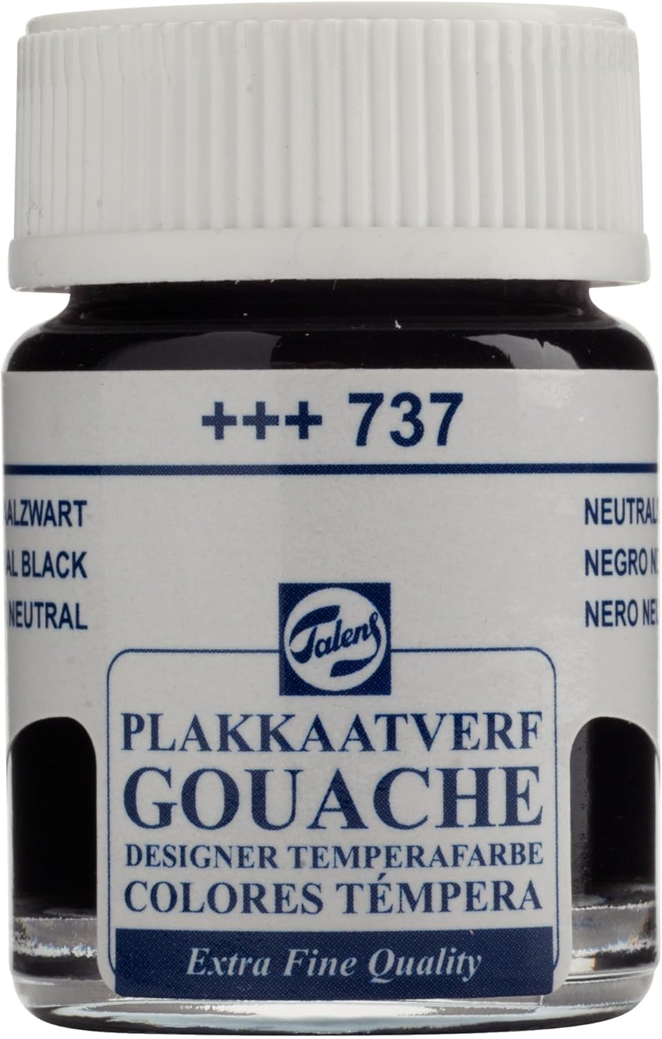 Talens Gouache Paint 16 ml - Neutral Black 737