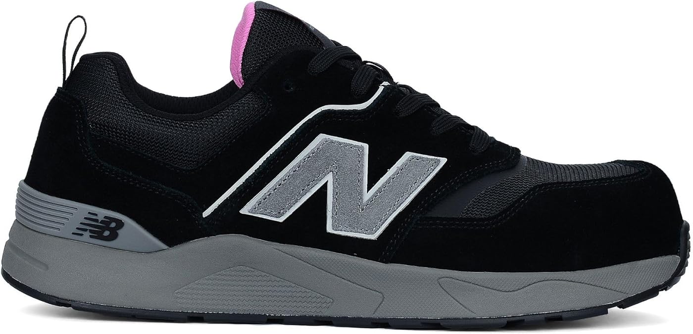New Balance Women's Composite Toe Elite Lite EH Industrial Shoe, Black Rose, 7