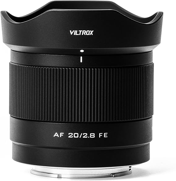VILTROX Sony a7, a7r, a7c, a7iii, a7iv, a6700, a6600, a6400, ZV-E100 için tam çerçeve 20 mm f2.8 e-Mount AF objektif