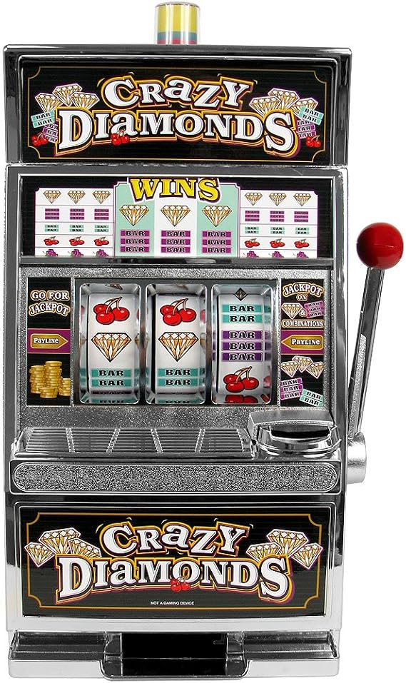 Crazy Diamonds Slot Machine Bank - Authentic Replication