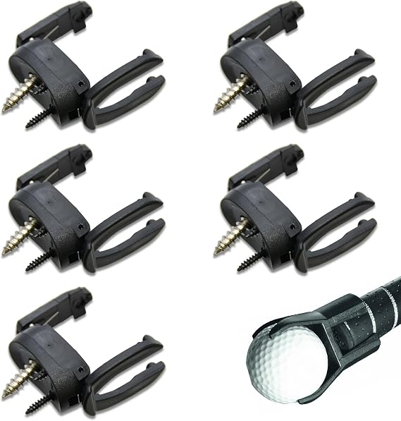 5 Pcs Golf Ball Retriever, Golf Ball Picker Upper Retriever Grabber for Putter Pickup Tool Accessories