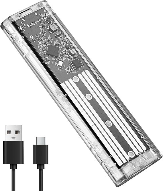 M.2 SATA NGFF SSD Enclosure USB 3.1 Gen 1 Tool-Free USB C Adapter