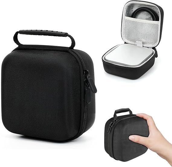 Hard Case for Mac Mini M4 Pro, Durable Storage Box Compatible with 2024 Mac Mini M4/M4 Pro Accessories, Compact & Portable Organizer with Shockproof Design Travel & Office Use (Black)