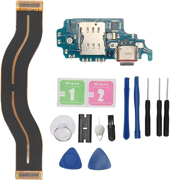 Charging Port Replacement for S21 Ultra 5G G998B EU Version USB C Dock Connector Flex Cable with Tool Kit