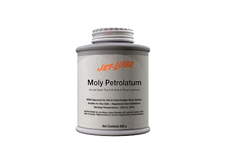 Jet-Lube Moly Petrolatum - Anti-Seize | Aircraft Spark Plug | Thread Lubricant | Lead-Free | Military Grade | Water-resistant | 1 Lb.