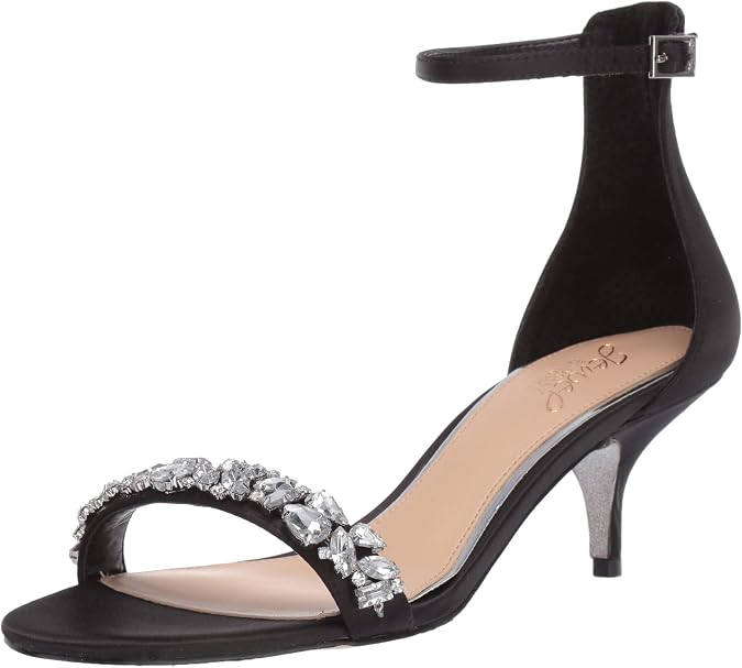 Jewel Badgley Mischka Dash Ankle Strap Kitten Heel | Party Sandals