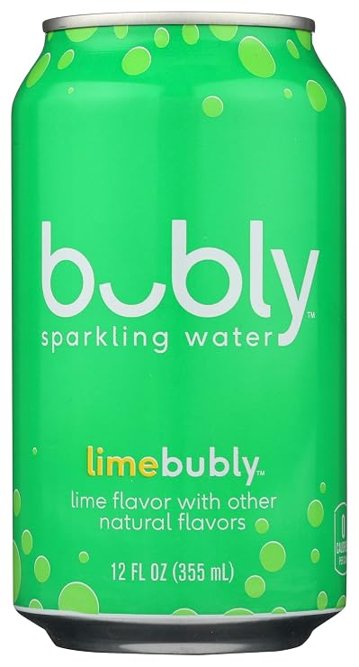 Bubly Sparkling Water, Lime, 12 oz