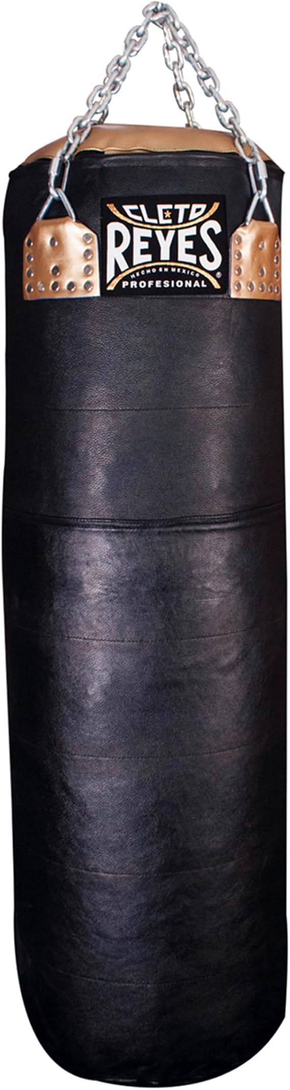 Cleto Reyes Extra Heavy Punching Bag for Adults Boxing Training Equipment, MMA, Kickboxing, Muay Thai, Leather, Black