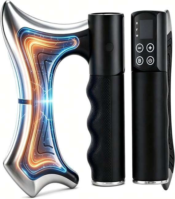 Heated Muscle Scraper, Electric Massage Tool with Heat and Vibration