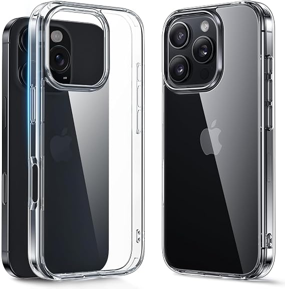 [SARARMAZ] iPhone 15 Pro ile uyumlu Crystal Clear Mika Darbe Emici Şeffaf Kılıf (Şeffaf Mika Sararmaz, iPhone 15 Pro)