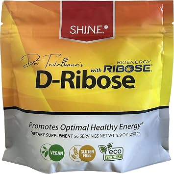 S.H.I.N.E. D-Ribose with Bioenergy Ribose 9.9 oz (280 g)