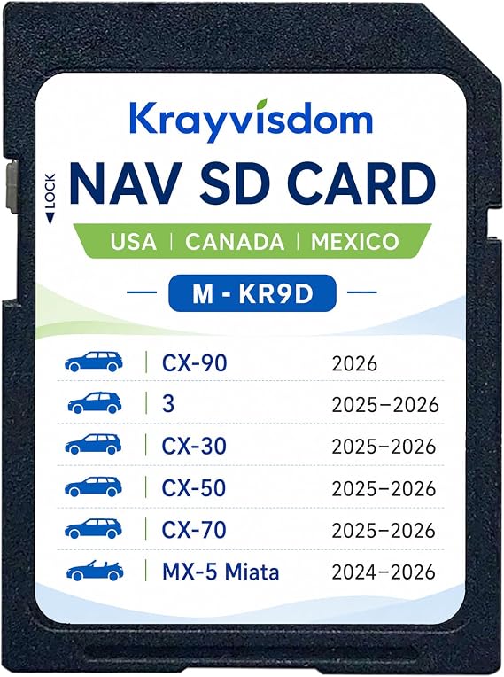 Navigation SD Card KR9D66EZ1B, Offline GPS Maps, USA/CAN/MEX