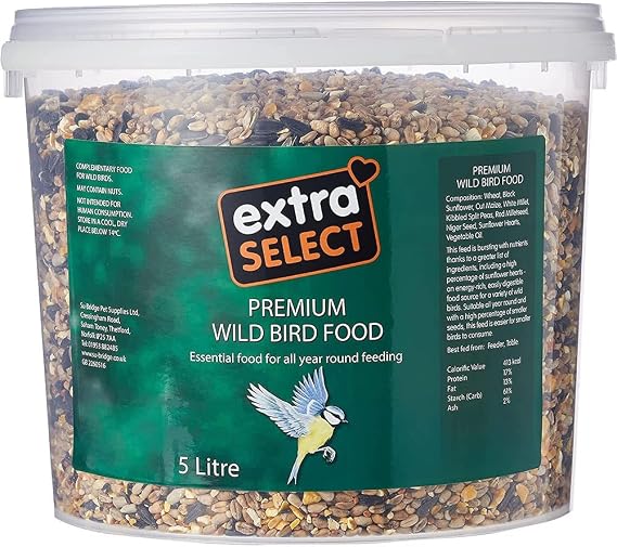 Extra Select Premium Wild Bird Food, 5 Litre