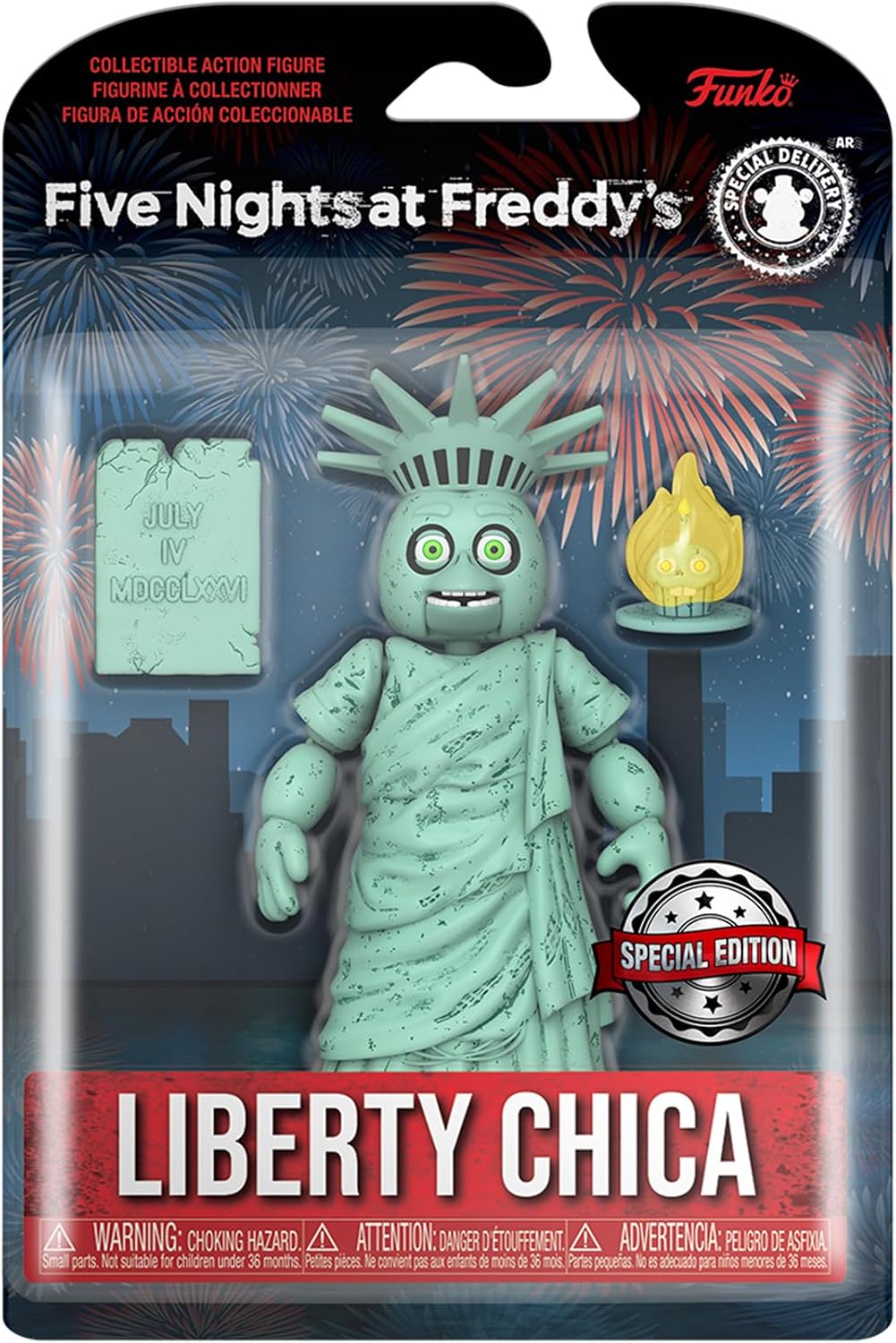 Funko Action Figure: Five Nights At Freddy's (FNAF) - Liberty Chica the Chicken - Collectable Toy - Gift Idea - Official Merchandise - Video Games Fans