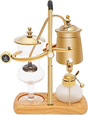 DYRABREST Siphon Syphon Coffee Maker, 5-Cup Coffee Syphon Tabletop Siphon Coffee Maker 500ml Borosilicate Tabletop Vacuum Coffee Maker for Home, Coffee Shops and Offices