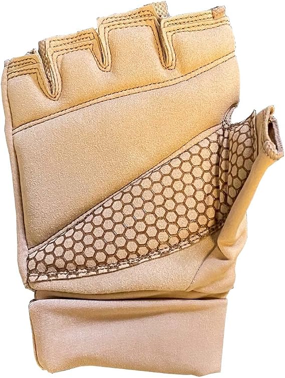 DSI Five6 Seven8 Color Guard Gloves and Guard Decal Bundle (tan or Black) (Tan, XLarge)