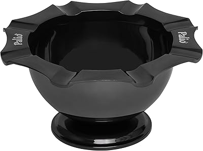 Palio Tazza ashtray combines functionality with aesthetics, providing a stylish solution for cigar enthusiasts who enjoy sharing their smoking experience with others. Black Nickel
