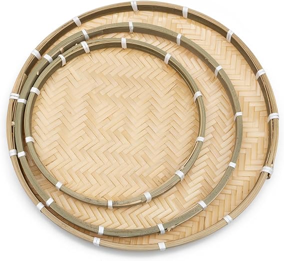 Handmade Bamboo Woven Trays