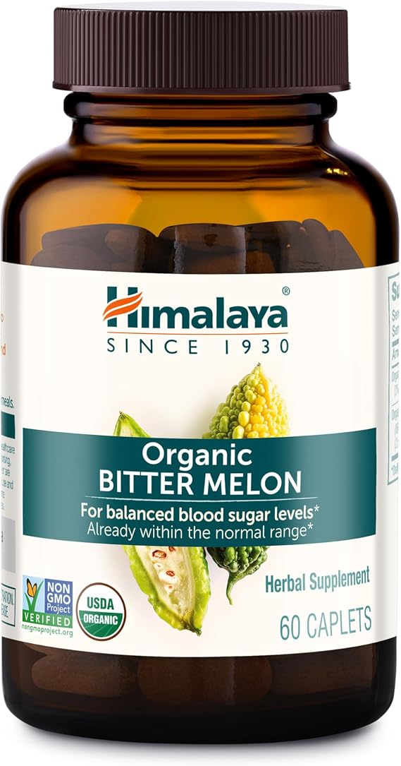 Himalaya USDA Organic Bitter Melon Capsules, 660 mg, 60 Caplets