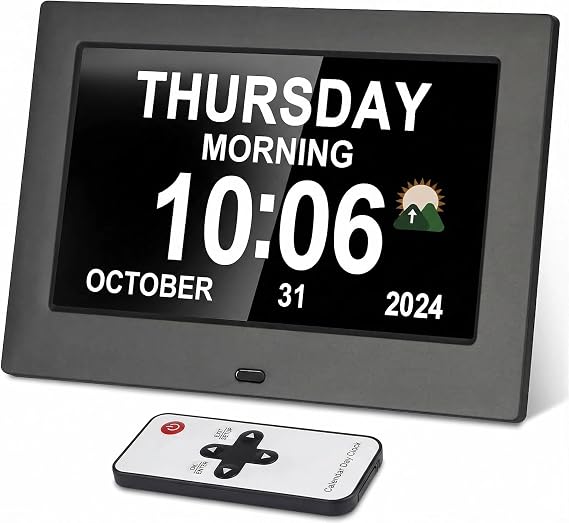 Dementia clocks with time，Dementia clock for elderly(No adapter