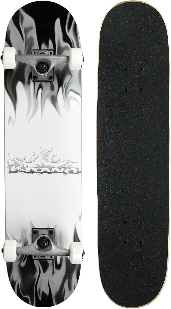 Krown Rooke Complete Skateboard - Pro Style Quality - Maple 7-Ply Deck, Aluminum Trucks, Urethane Wheels, Precision Bearings - The Perfect Beginners First Board