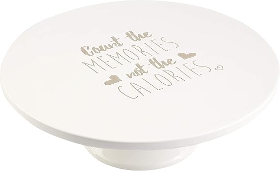 Precious Moments Count The Memories Not The Calories Ceramic Pedestal Cake Stand 183437