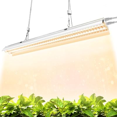 Monios-L LED Grow Light,Indoor Growing Lights for seedlings,t5 2FT 30W Full Spectrum,High Output Hanging Plant Grow lamp for Hydroponics, Flowering, Fruiting