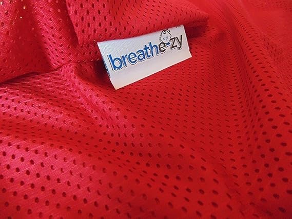 Anti Suffocation Epilepsy Pillow - Red Pillow Case - Breathable with Memory Foam Insert for Extra Comfort & Support