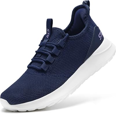 STQ Womens Slip On Sneakers Tennis Walking Orthopedic Shoes Breathable Athletic Gym Workout Cross Training Sneakers