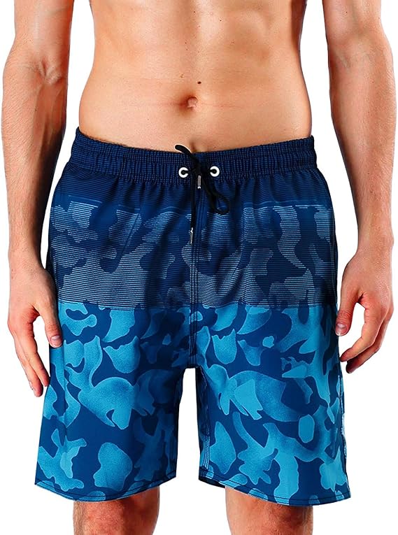 MILANKERR Men Swim Trunks with Mesh Liner,Men Bathing Suit,Swimming Trunks for Men,5.5 Inseam,UPF50+