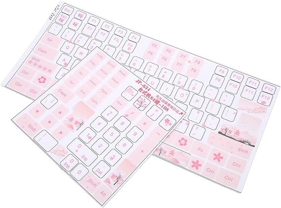 Keyboard Stickers, 84-108 Keys Replacement Computer Laptop Keycap Stickers for Computer Laptop Notebook,etc