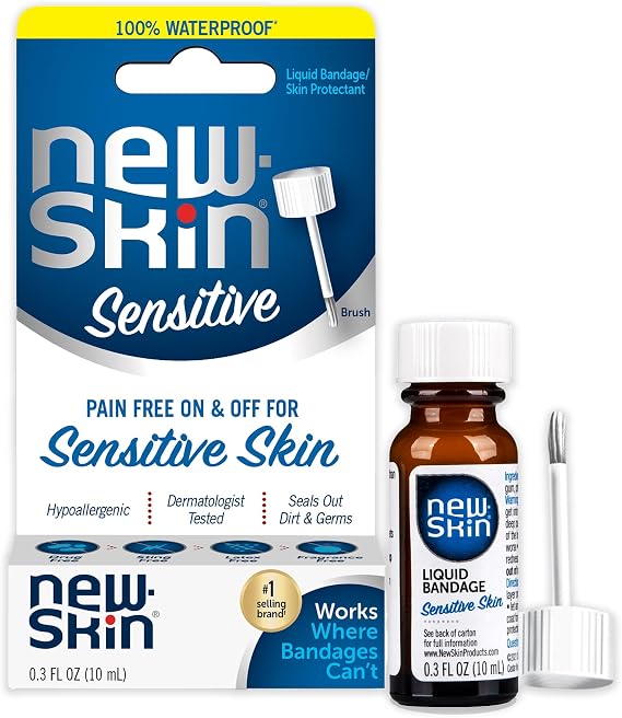 New-Skin Sensitive Skin Liquid Bandage, Hypoallergenic, 0.3 oz