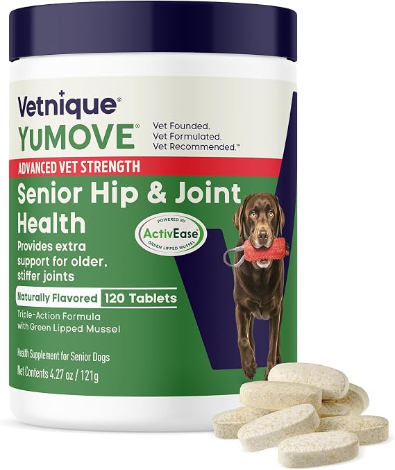YuMOVE Advanced Vet Strength Senior Dog Hip & Joint Supplement, 120ct