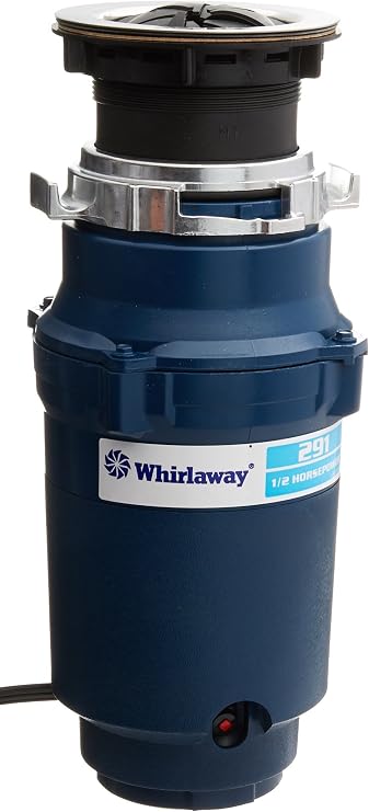 Whirlaway 291 1/2 Horsepower Garbage Disposer with Power Cord, Blue