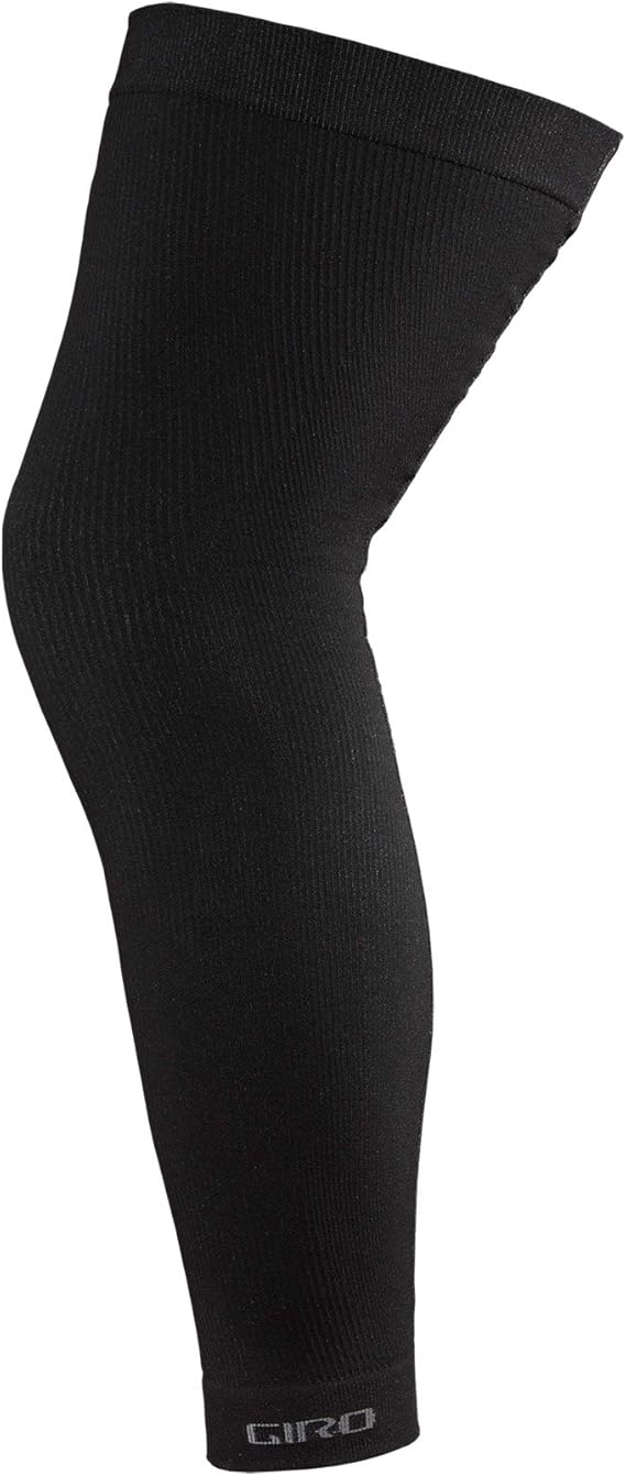Giro Chrono Knee Warmers Adult Unisex Cycling Warmers - Black (2024), Medium/Large