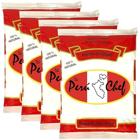 Peru Chef Harina de Chuno / Dried Potato Flour 15oz 4 Pack