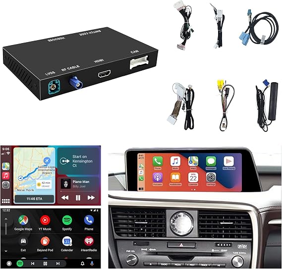 for Lexus Joystick Small Touchpad Wireless CarPlay Retrofit Kit | Wireless CarPlay, Android Auto, IOS/Android Mirroring, For NX UX LC RC 2014-2020, ES 2015-2020, GS LS RX LX 2016-2020