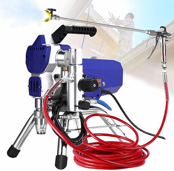 High Efficiency Airless Paint Sprayer, 2500W, 1GPM, 32FT Hose, Decreases Overspray by up to 55% with 621 Tip