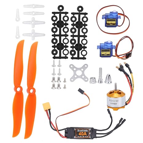 RC Plane Motor Kit, 2212 Brushless Motor RC Airplane Kit
