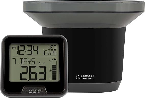 La Crosse Technology 724-1409 Wireless Rain Station , Black