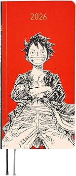 Hobonichi Techo 2026 Spring Weeks ONE PIECE magazine: Straw Hat Luffy (Red) (Japanese, Tall & Slim, April Start)
