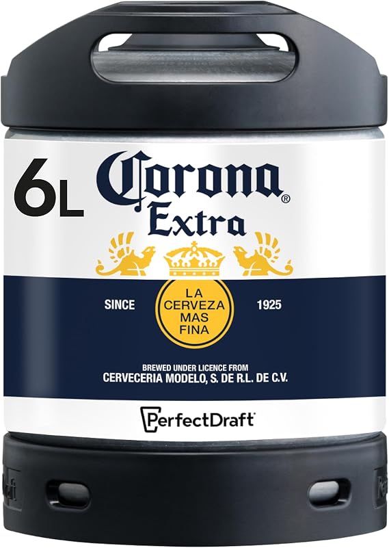 PerfectDraft Corona Extra Lager Beer keg for Philips Machine, 6 L