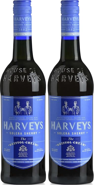 Harveys Bristol Cream Solera Sherry, 1L (Pack of 2)