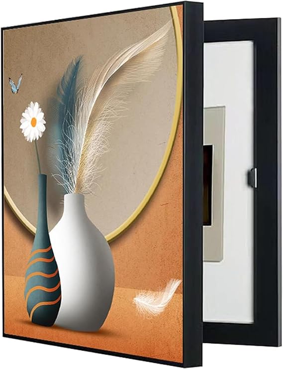 Electrical Panel Cover Decorative, Breaker Box Cover Decorative, Fuse Box Cover Cabinet, Wall Mounted Hide Meter Electric Meter Box Decorative Painting(H,50 * 70CM)