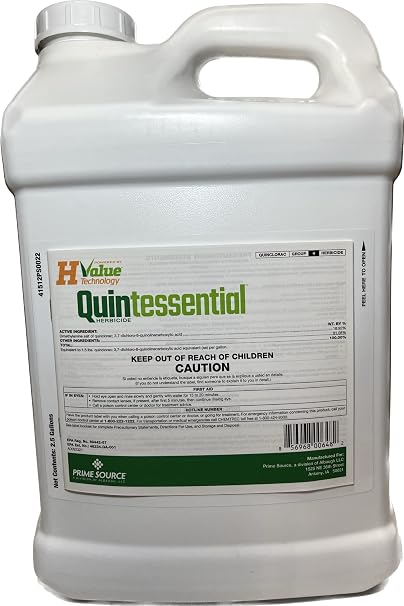 Quintessential Herbicide (2.5 Gallon) Quinclorac 1.5 L Improved Formulation, H-Value Technology, Liquid Crabgrass Killer